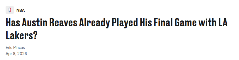 开云体育官网-5年1.7亿-2.4亿！里夫斯打完湖人最后1场比赛？